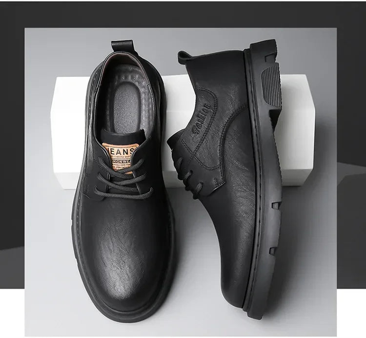 Maurice Gattuso Casual Low-Top Leather Ankle Boots