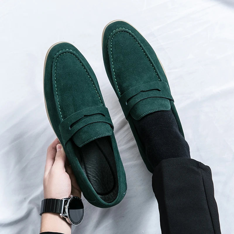 Charles Lebayle Suede Loafers