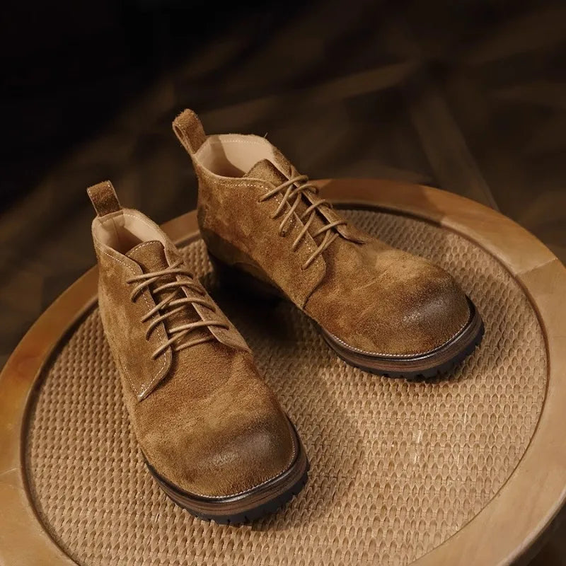 Armand Men’s Vintage Leather Motorcycle Boots