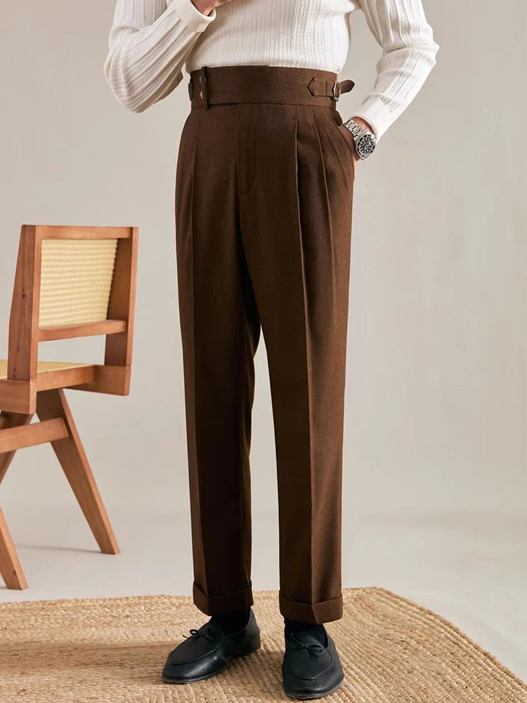 Leone Ricci Pleated Business Casual Pants