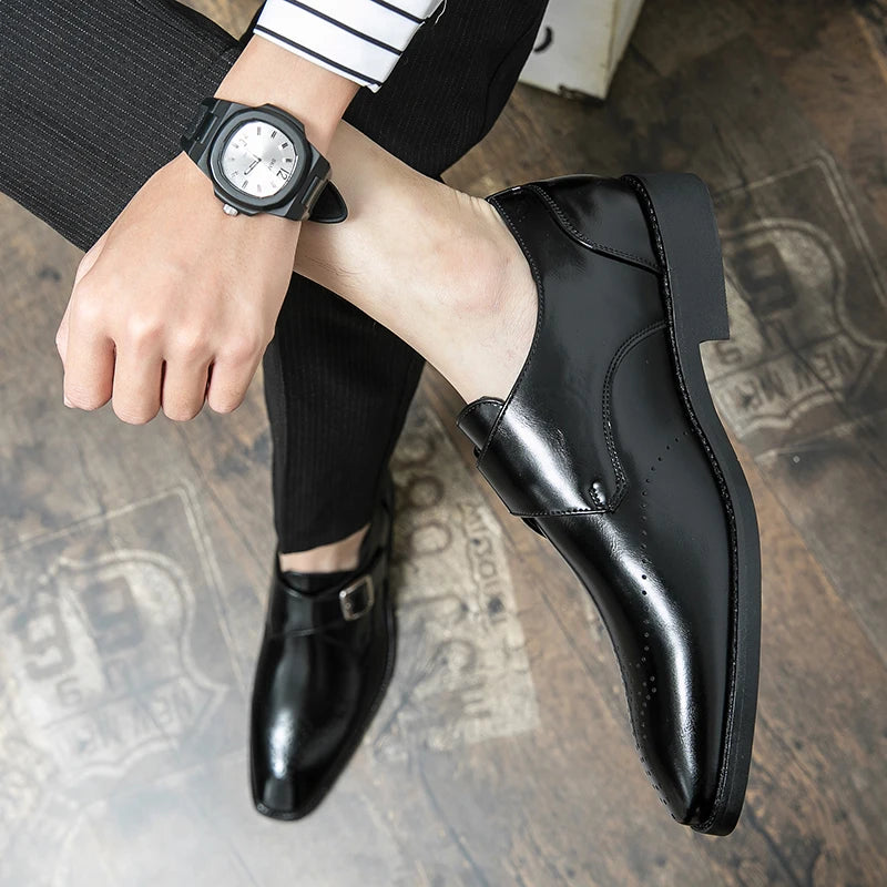 Paris Bordone Leather Dress Shoes