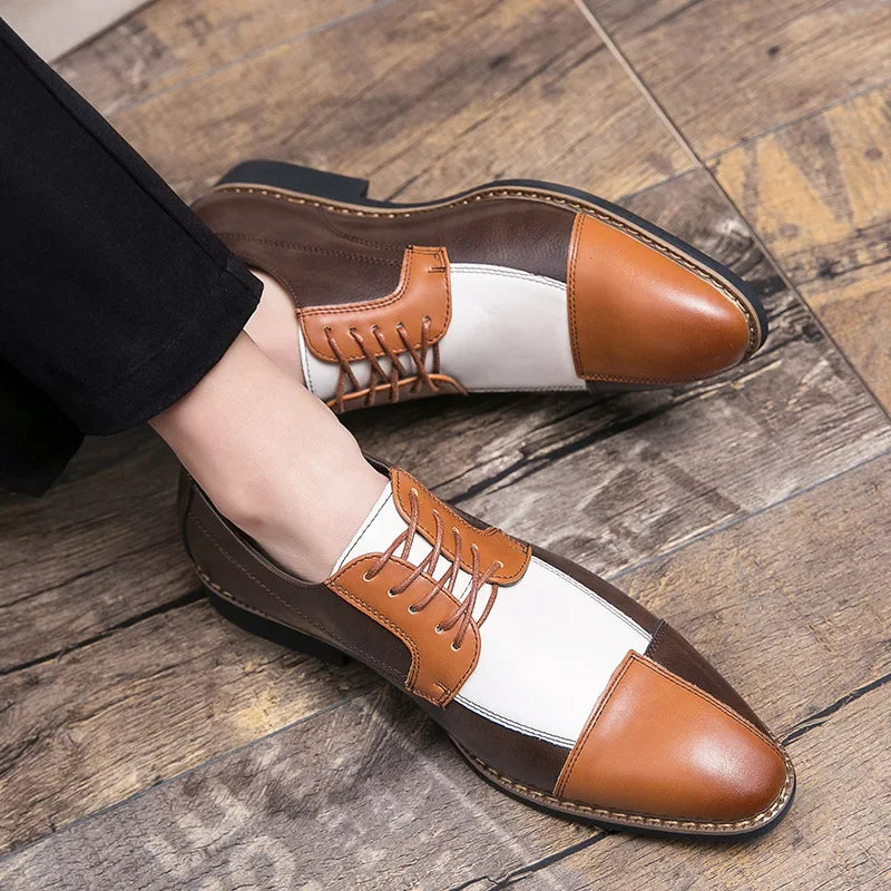 Camillo Ballini Leather Derby Shoes