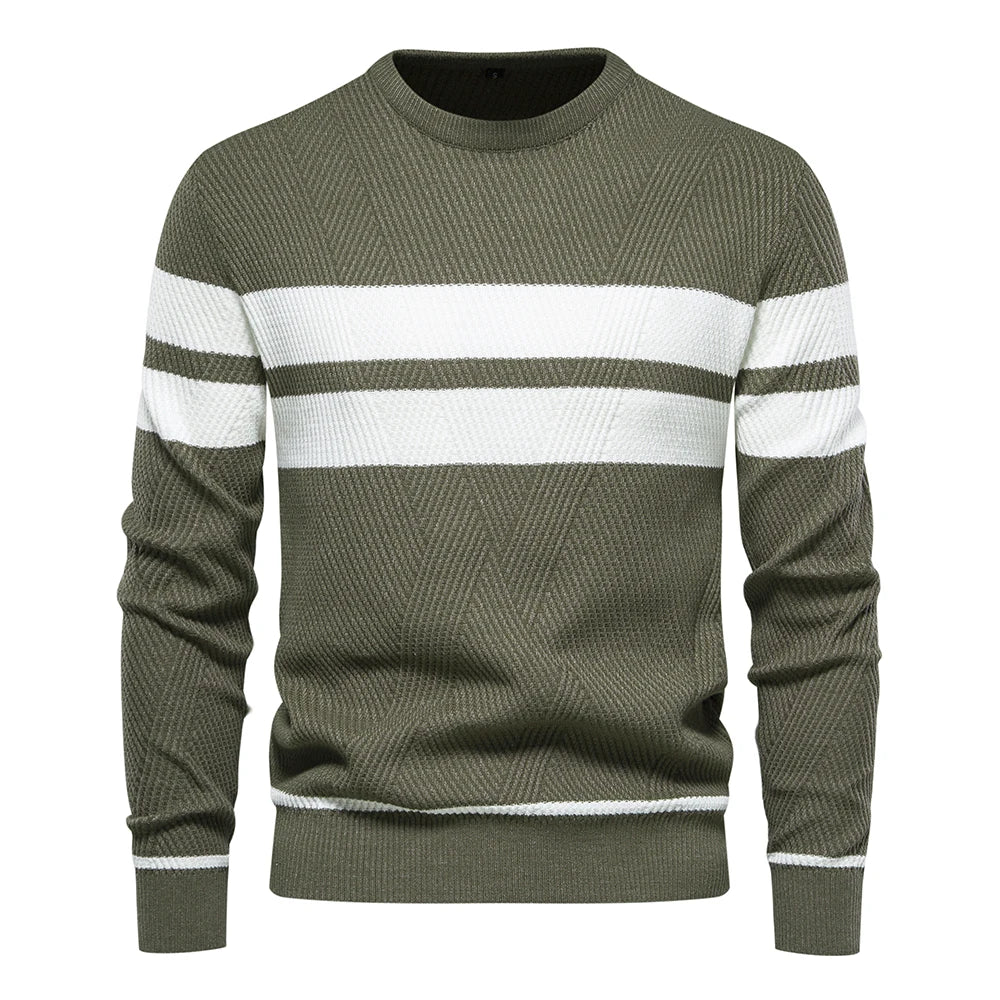 Paul Savin Men’s Slim Fit Crew Neck Knit Sweater