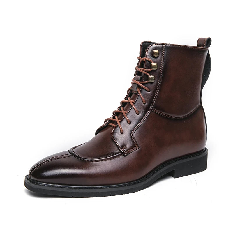 Leonard Chiswick Leather Lace-up Boots