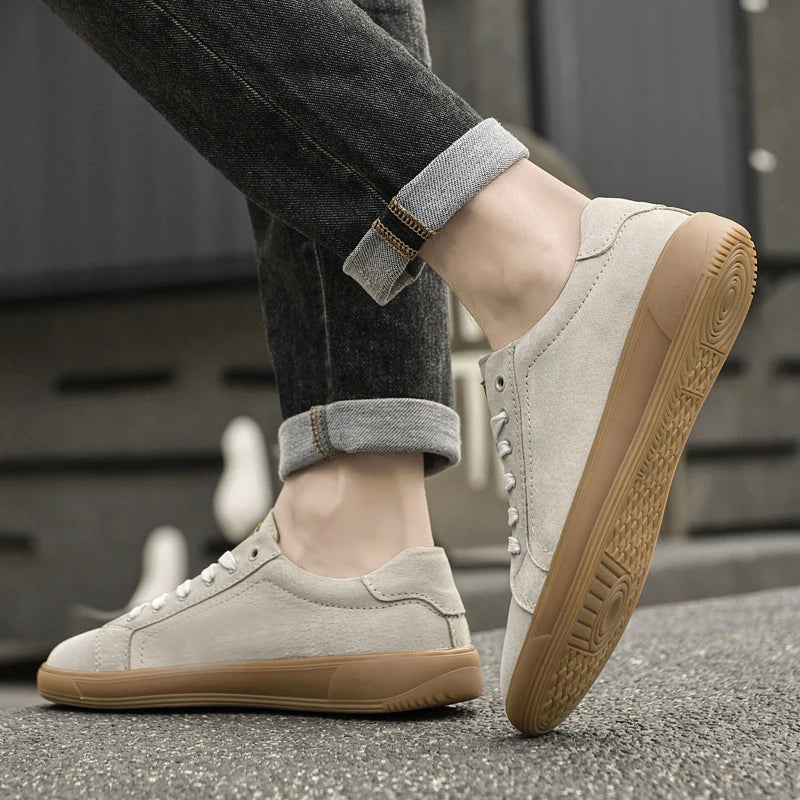 Girolamo Ventresi Men’s Suede Leather Casual Sneakers