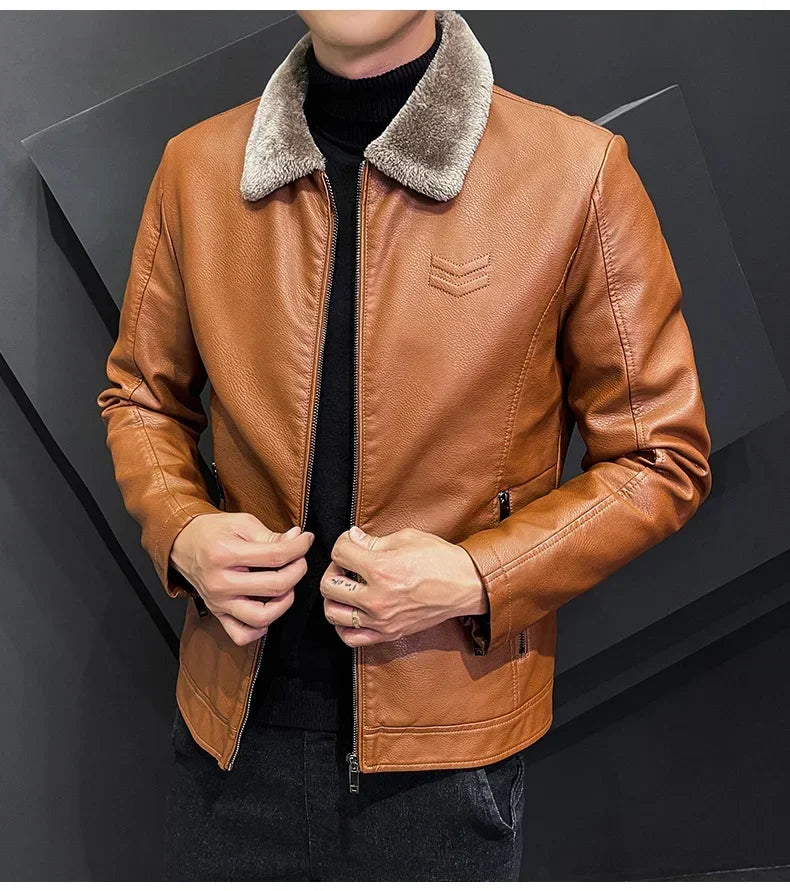 Julien Beaumont Bomber Leather Jacket