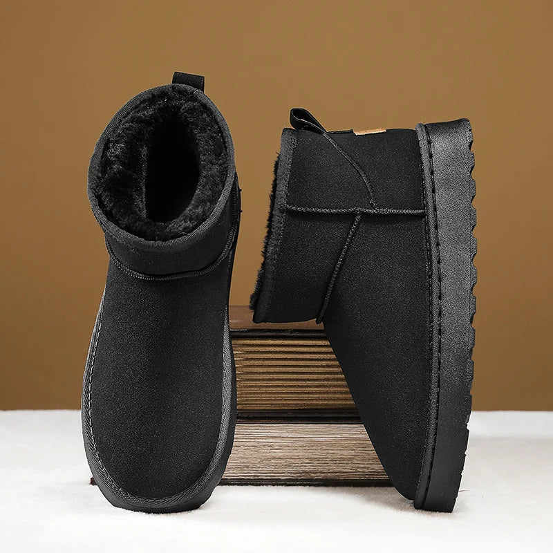 François Villanova Men’s Fleece-Lined Winter Snow Boots