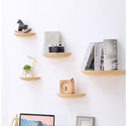 Vinthentic Semicircle Wood Wall Shelves