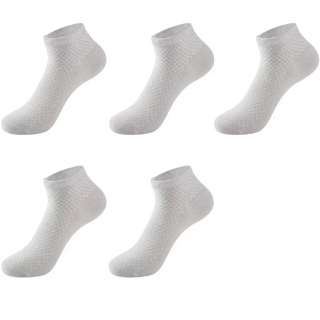 5 Pairs Bamboo Fabric Ankle Socks