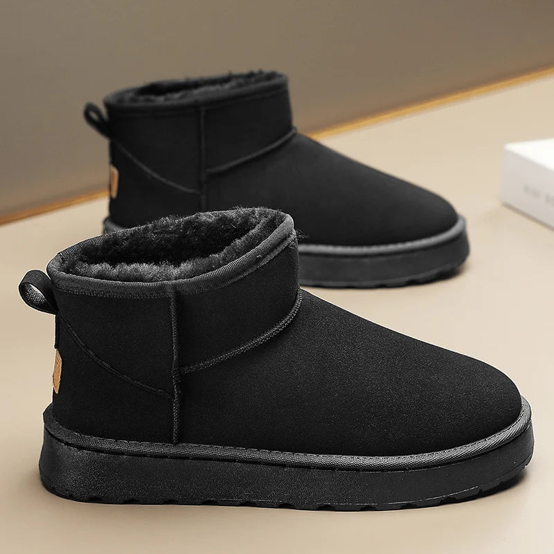 François Villanova Men’s Fleece-Lined Winter Snow Boots