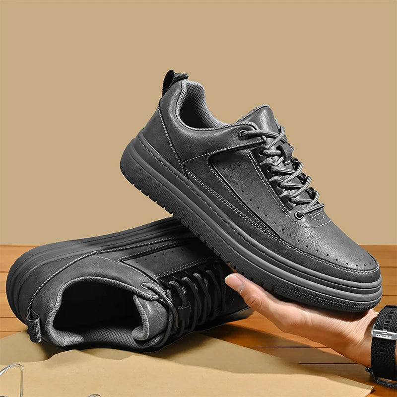 Agostino Carracci Genuine Leather Sneakers