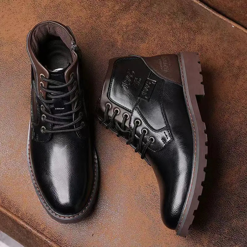 Alain Morandini Leather High-top Men’s Boots