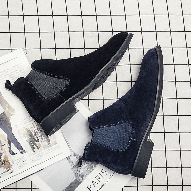 Luc Renard Suede Chelsea Boots