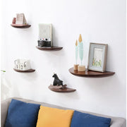 Vinthentic Semicircle Wood Wall Shelves