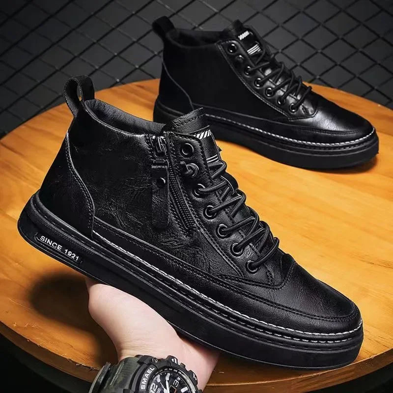 Antoine Carvagni Retro High-Top Ankle Boots