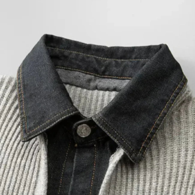 Close-up view of the Everyday Layering Jacket fabric and details
