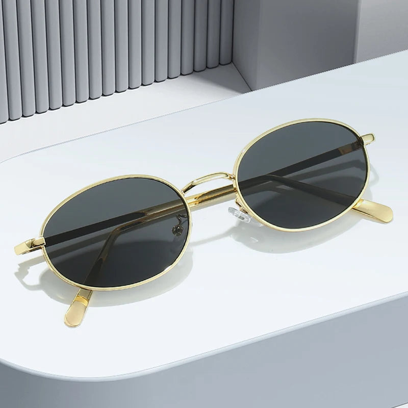 Bernardo Ruggino Vintage Oval Punk Sunglasses
