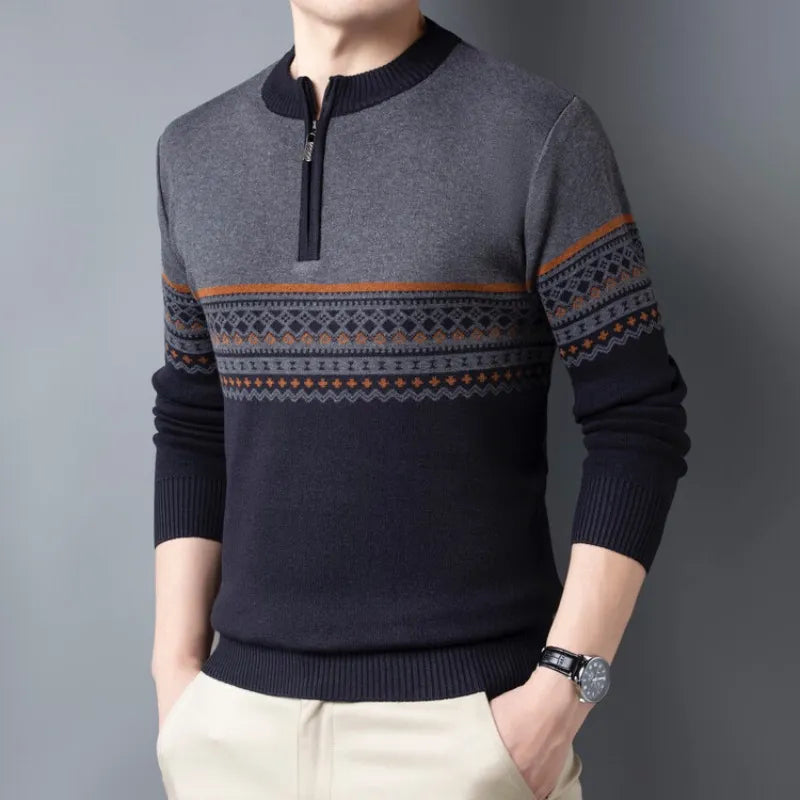 Sanzio Signature Zipper Sweater