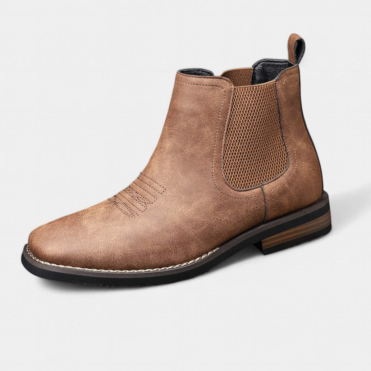 Men's classic boots showing the upper and ankle design
