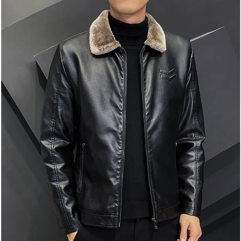 Julien Beaumont Bomber Leather Jacket