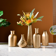 Vinthentic Gold Modern Vases