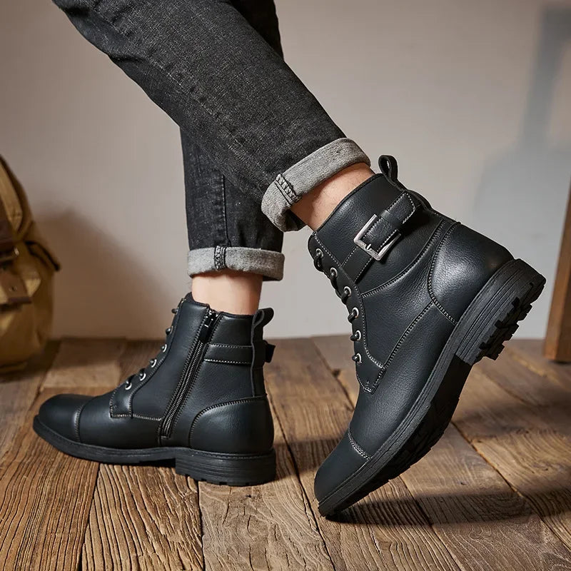 Victor Aldridge Leather Lace-up Boots