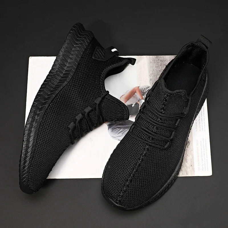 Auguste Zanobetti Men’s Knit Mesh Lightweight Sneakers
