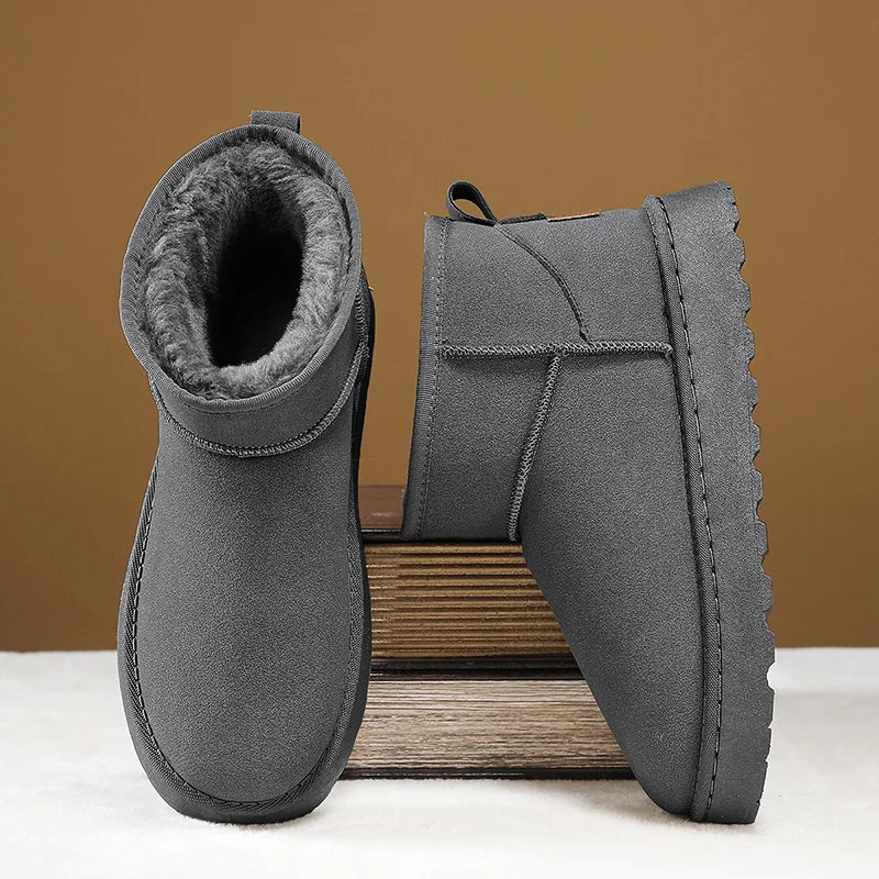 François Villanova Men’s Fleece-Lined Winter Snow Boots