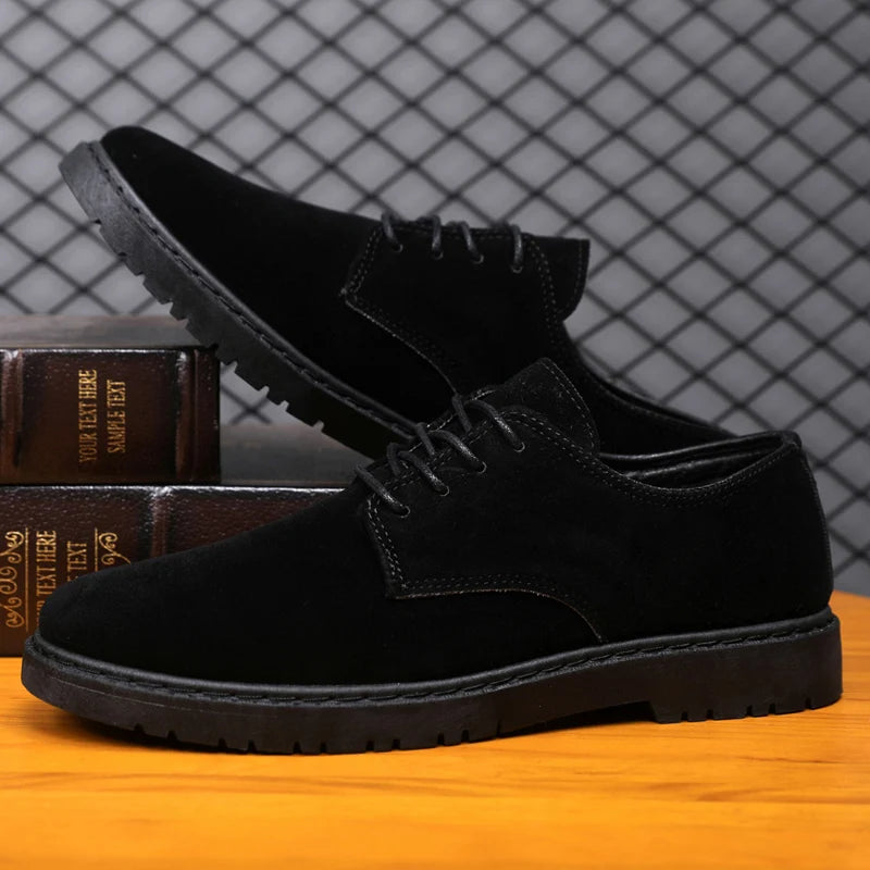 Matteo Corsini Men’s Suede Lace-Up Oxford Shoes