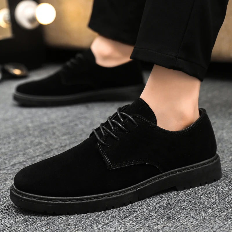 Matteo Corsini Men’s Suede Lace-Up Oxford Shoes