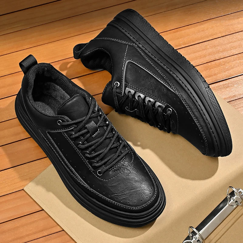 Agostino Carracci Genuine Leather Sneakers