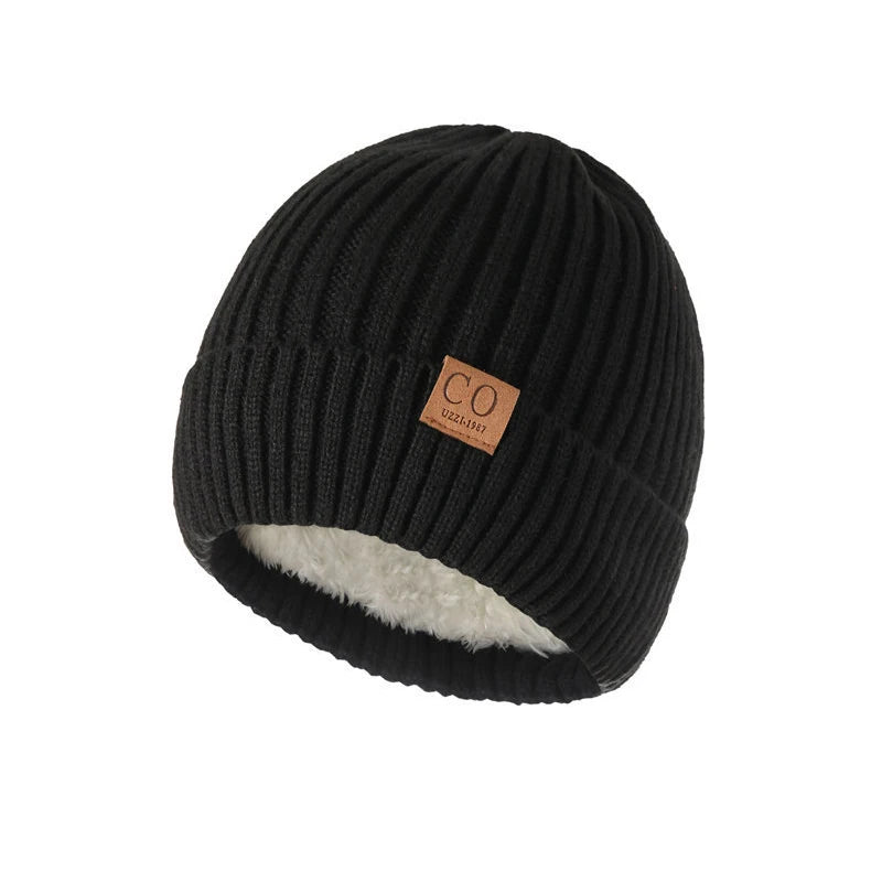 Vinthentic Unisex Two-Tone Knitted Winter Beanie