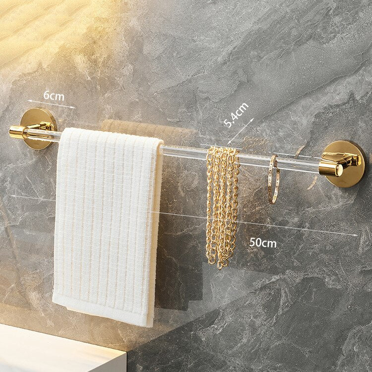 Vinthentic LuxeGlow Bath Towel Rack