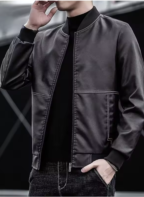 Casual Business Leather Coat