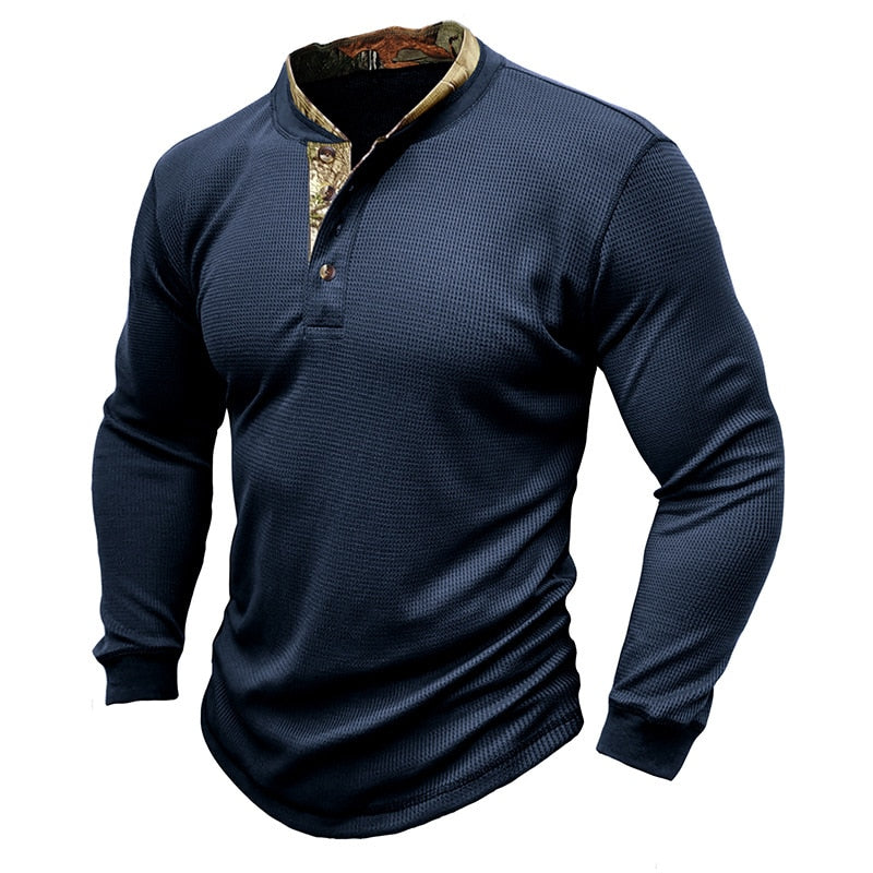 Vinthentic Terry Long Sleeve Henly Shirt