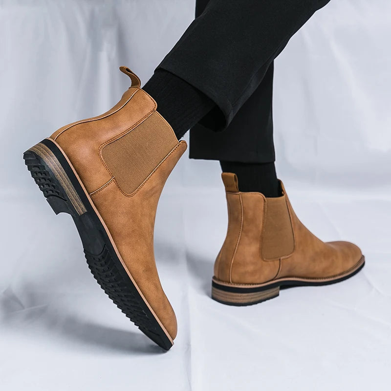 Vittorio Avanzi Leather Chelsea Boots