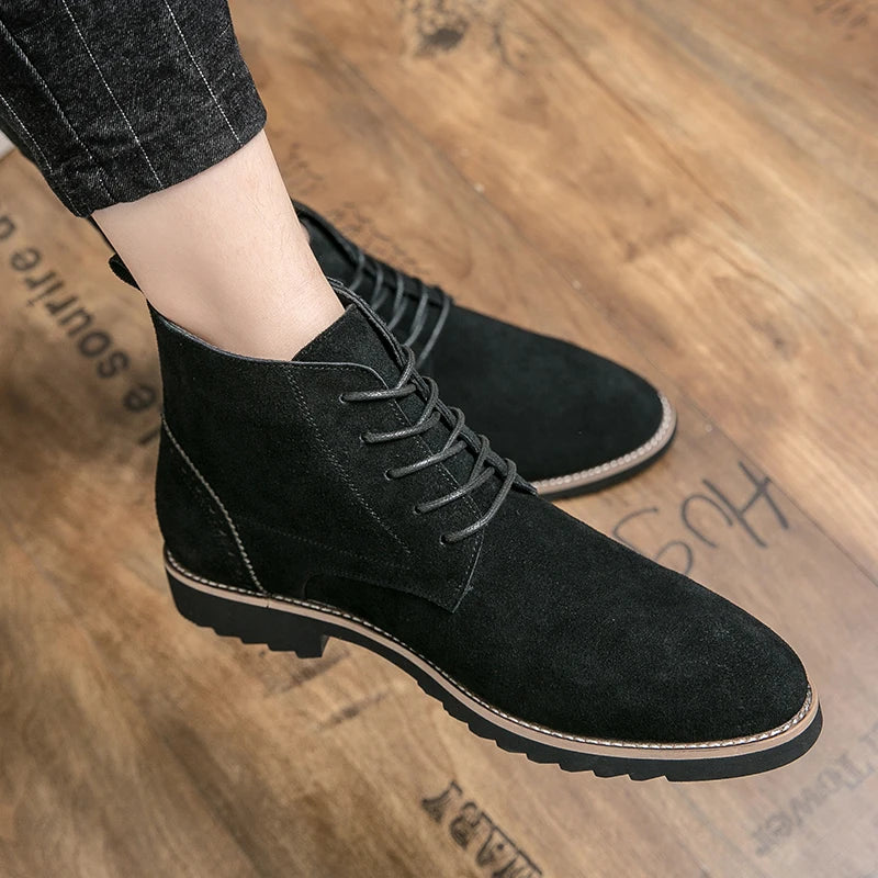 Flavio Botticelli High-Top Leather Oxford Boots