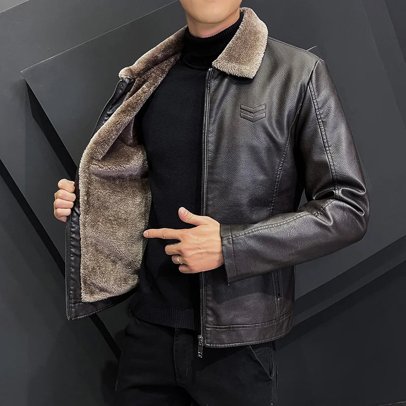 Julien Beaumont Bomber Leather Jacket