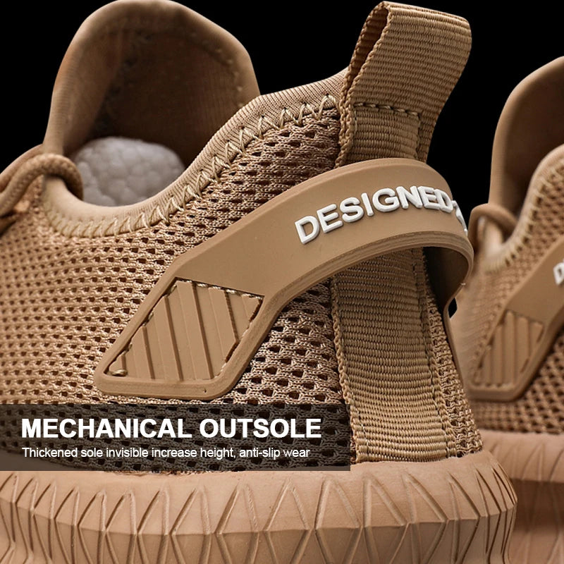 Auguste Zanobetti Men’s Knit Mesh Lightweight Sneakers