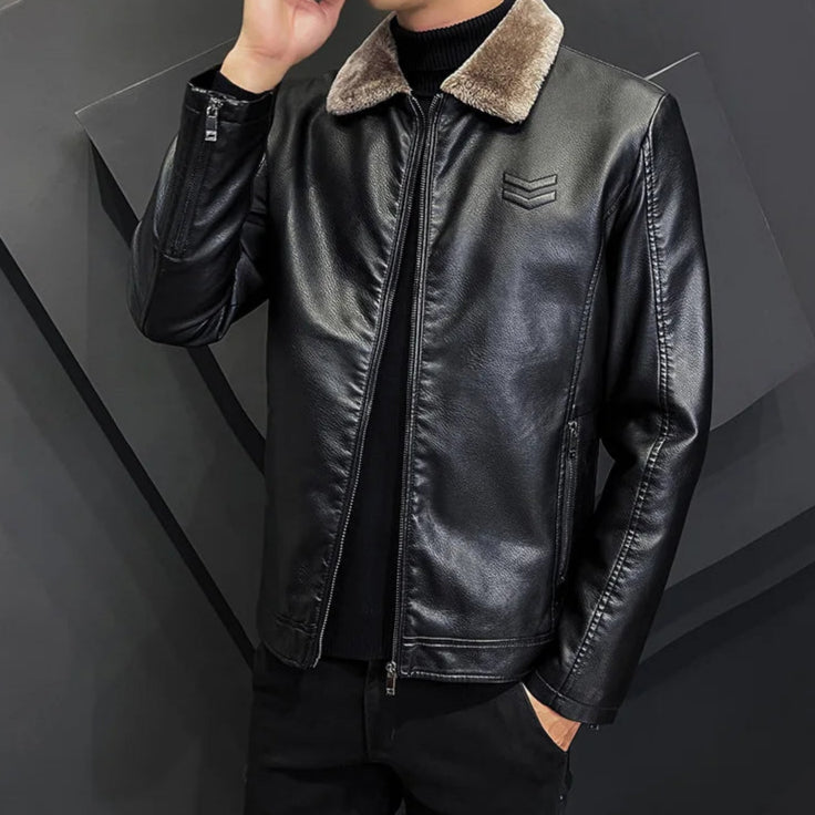 Julien Beaumont Bomber Leather Jacket