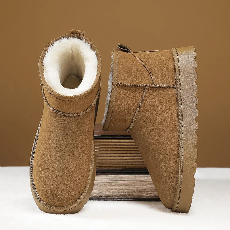 François Villanova Men’s Fleece-Lined Winter Snow Boots
