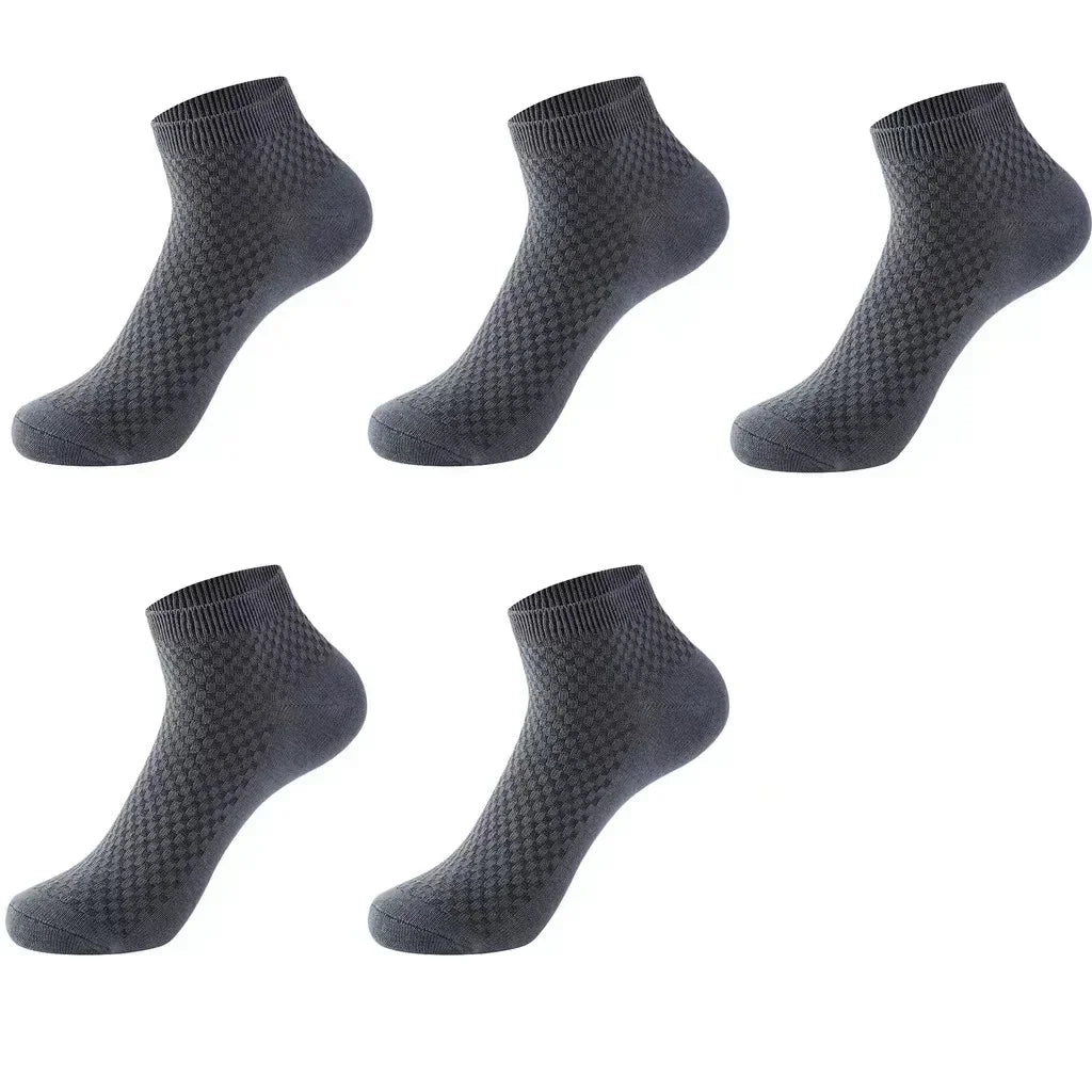 5 Pairs Bamboo Fabric Ankle Socks