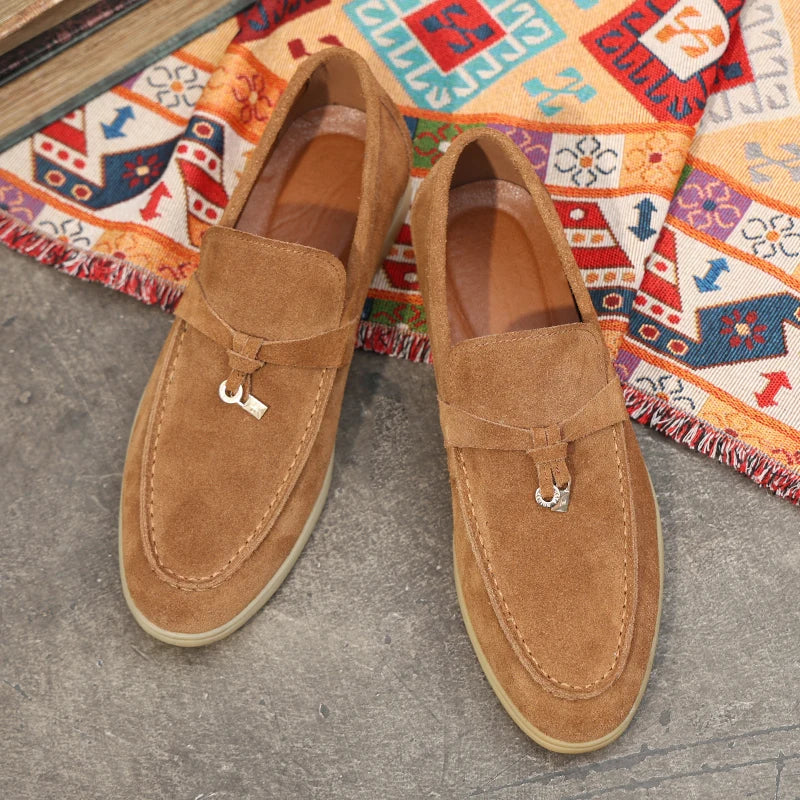 Quentin Renoir Genuine Leather Penny Loafers