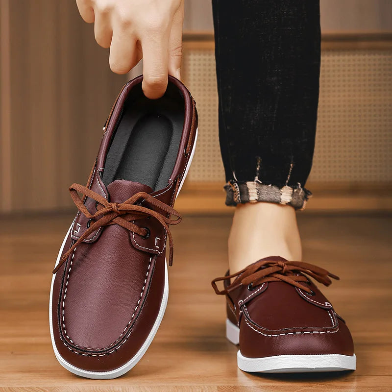 Jules Marchesani Leather Moccasins – Casual Slip-On Loafers