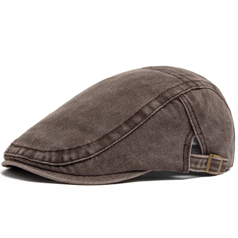 Men's Vintage Cotton Beret Hat