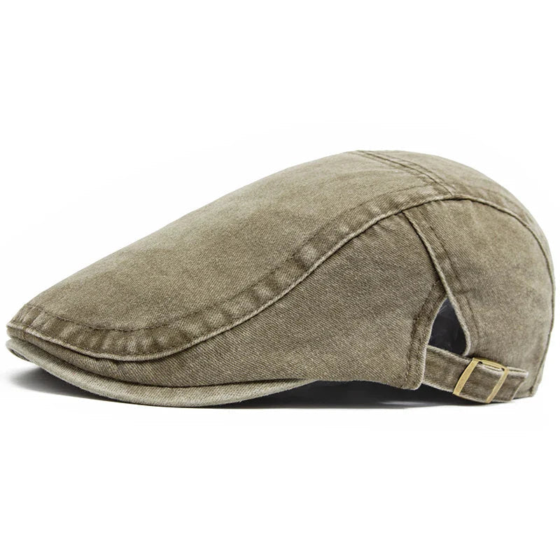 Men's Vintage Cotton Beret Hat