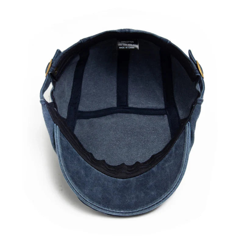 Vintage-inspired men's beret hat displayed from the front
