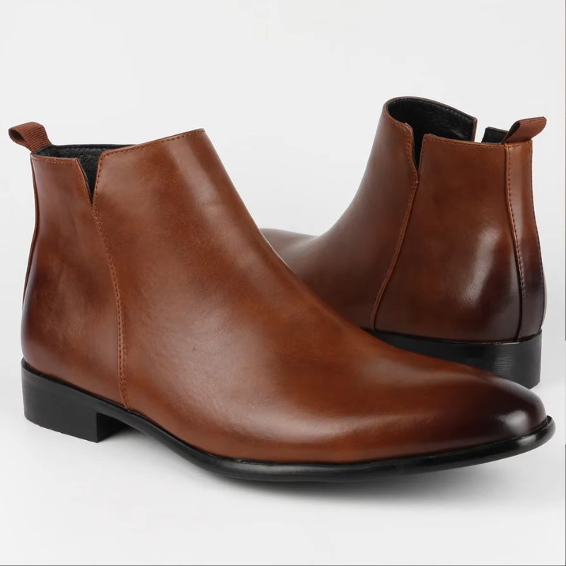 Henri Matisseux Leather Chelsea Boots