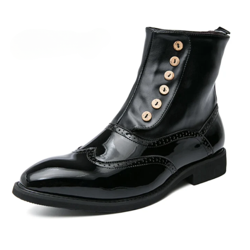 Alessandro Fiorelli Leather Brogue Boots