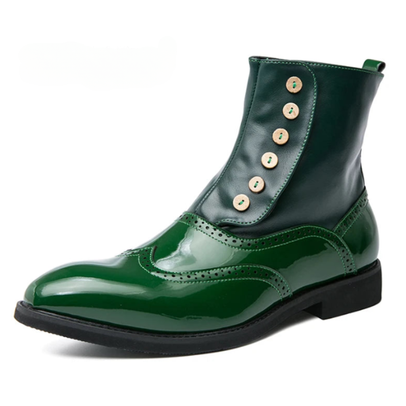 Alessandro Fiorelli Leather Brogue Boots